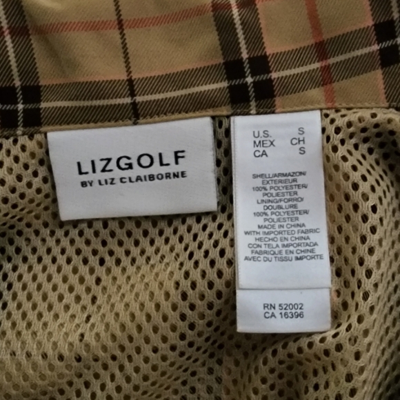 LIZ Golf Slip over jacket with Half Zip size S - Picture 5 of 6